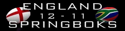 England vs Springboks 2018